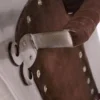 Rechteckiger Buckler mit rückseitiger Polsterung