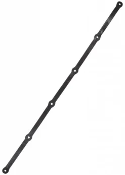 Rechteckige Stahlstange für Mittelalterlager, 6 Löcher, ca. 150 cm