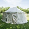 Ritterzelt Burgund, 4 x 6 m, 425 gsm, naturfarben