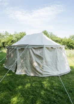 Ritterzelt Burgund, 4 x 6 m, 425 gsm, naturfarben
