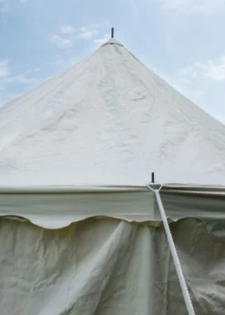 Ritterzelt Burgund, 4 x 6 m, 425 gsm, naturfarben