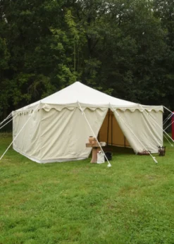 Ritterzelt Herold, 6 x 6 m, 425 gsm, naturfarben