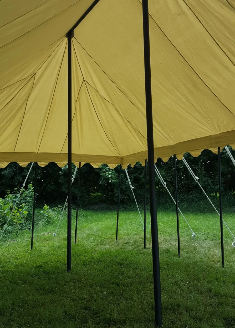 Ritterzelt Markward, 5 x 8 m, 425 gsm, natur