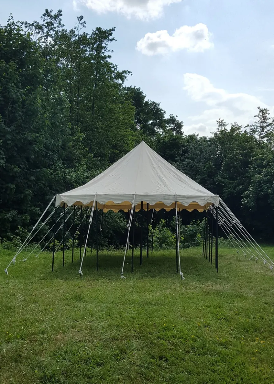 Ritterzelt Markward, 5 x 8 m, 425 gsm, natur