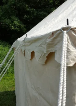 Ritterzelt Markward, 6 x 4 m, 425 gsm, natur
