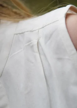 Ärmellose Mittelalter-Bluse Levke, natur