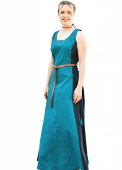 Ärmelloses Überkleid Jarle, Trägerkleid, petrol/dunkelblau