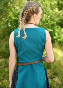 Ärmelloses Überkleid Jarle, Trägerkleid, petrol/dunkelblau