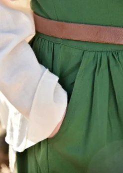 Ärmelloses Mittelalterkleid, Trägerkleid Lene, grün
