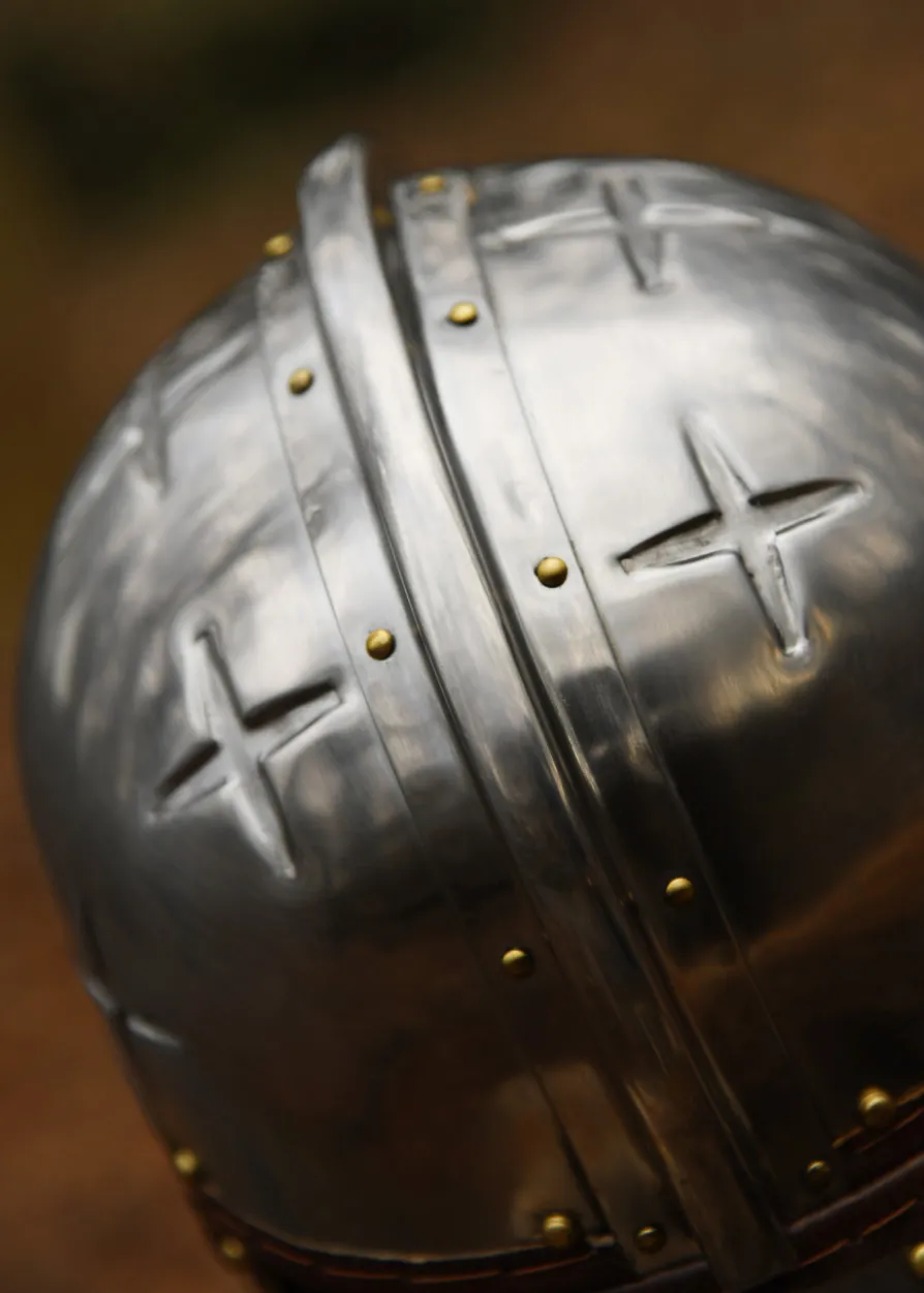 Römerhelm Intercisa II, Stahl