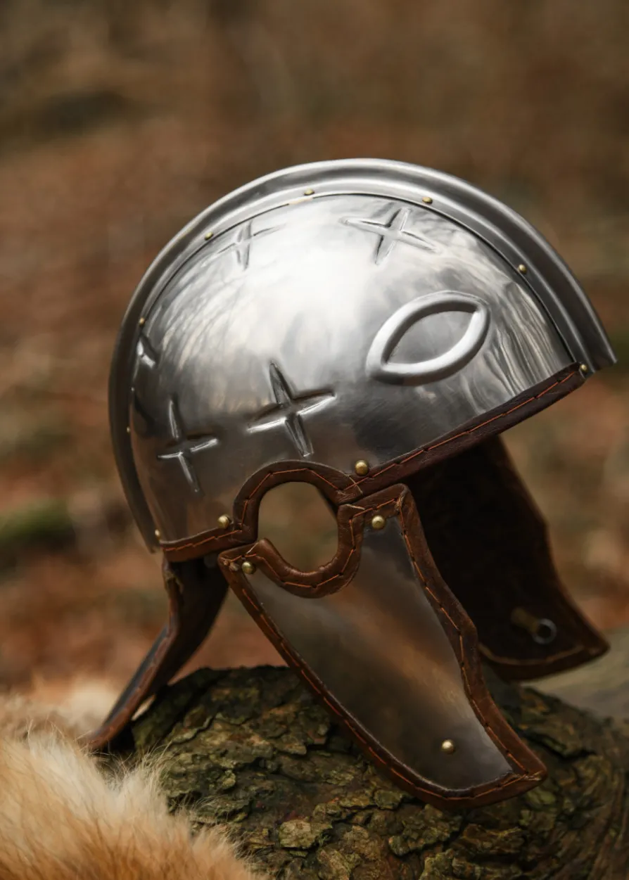 Römerhelm Intercisa II, Stahl