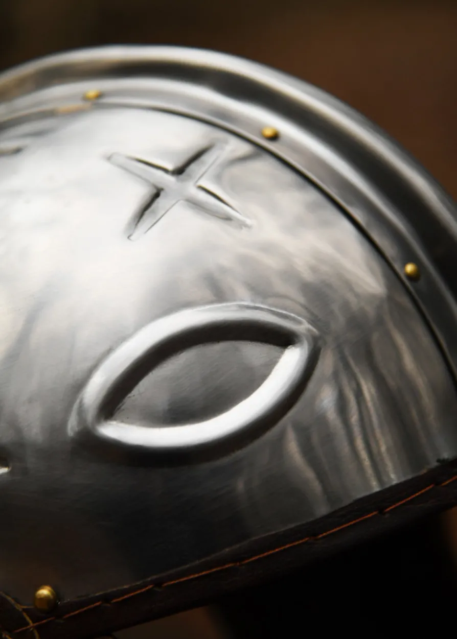 Römerhelm Intercisa II, Stahl