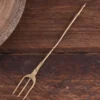 Römische Gabel aus Messing, Dreizinkig