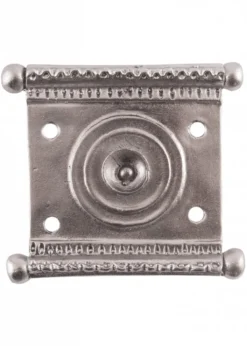 Römische Gürtelplatte, Tekija-Muster, verzinntes Messing