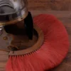 Römischer Helmbusch aus Holz, Crista, rot