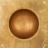 Römischer Schildbuckel, Messing, quadratisch