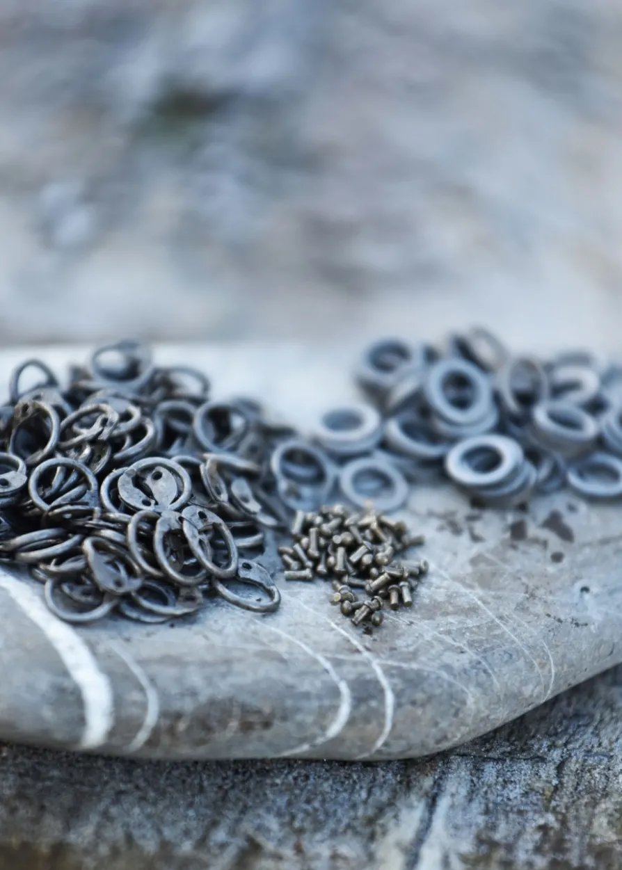 RM 1kg Paket lose Kettenringe und Nieten, ID6mm, unbehandelt