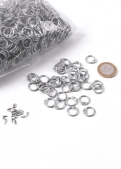 RRZ9 lose runde Ringe zum Vernieten, ID 9mm, verzinkt, 1kg Paket