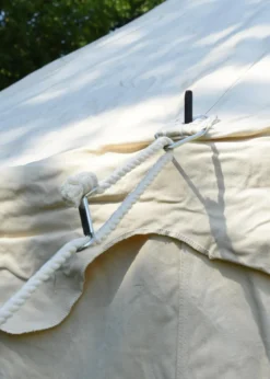 Rundes Mittelalterzelt, 5 m Durchmesser, 425 gsm, natur