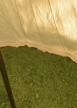 Sachsenzelt Jorvik, 4 x 6 m, 425 gsm, naturfarben