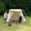 Sachsenzelt Jorvik, 2 x 4 m, 340 gsm, naturfarben