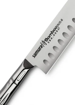 Samura Bamboo Kleines Santoku. Kullenschliff, 137 mm