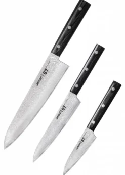 Samura DAMASCUS 67 Set aus 3 Küchenmessern