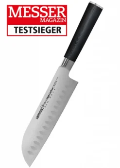 Samura MO-V Santoku Messer mit Kullenschliff 7.0 Zoll /180 mm