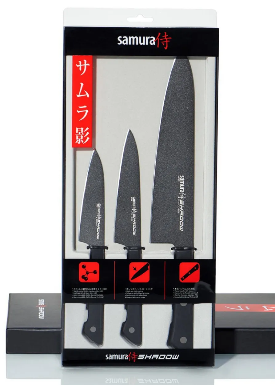 Samura Shadow 3-teiliges Messerset
