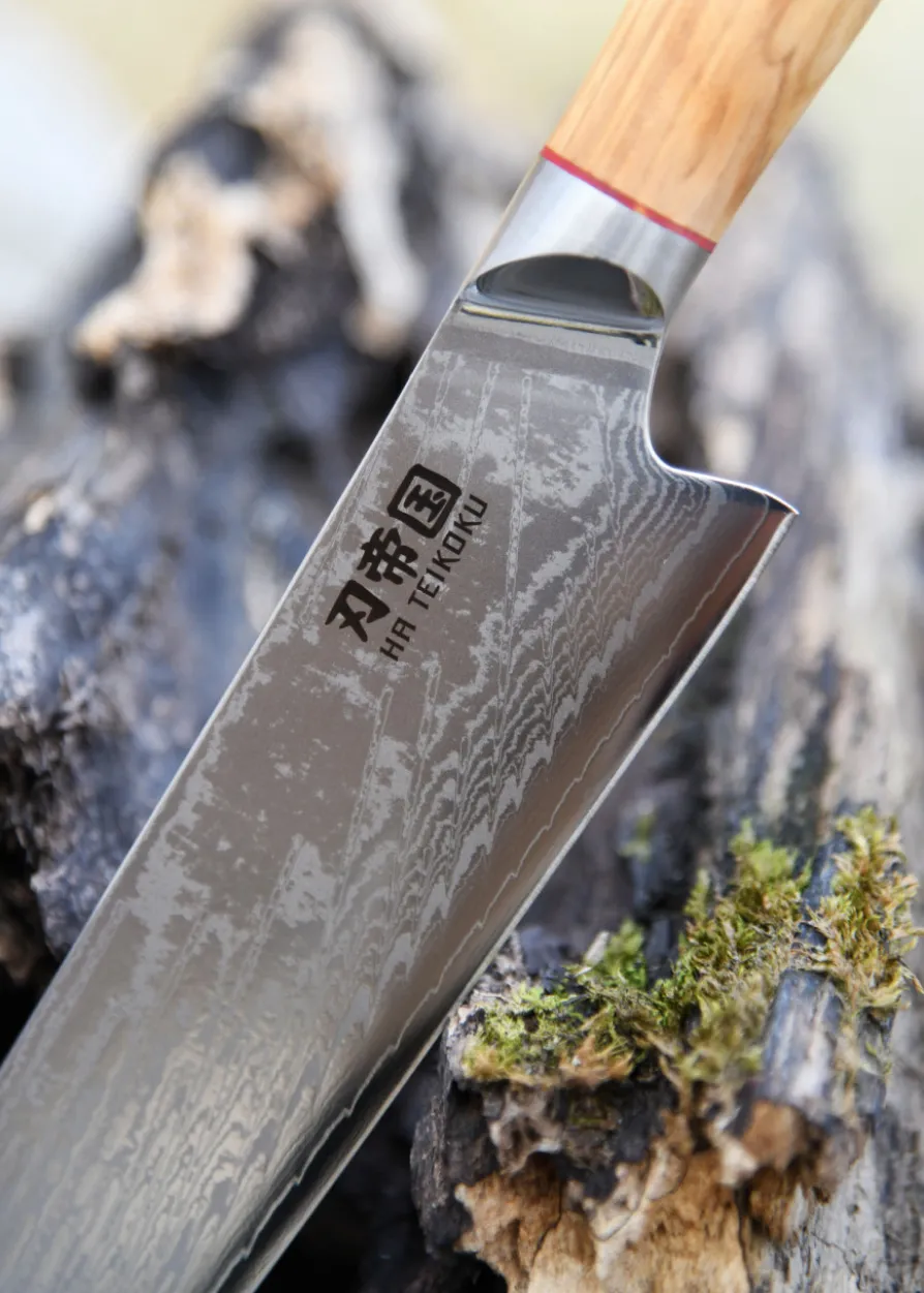 Santoku, Damaststahl