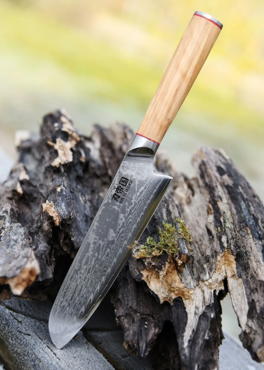 Santoku, Damaststahl