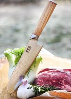 Santoku, Damaststahl