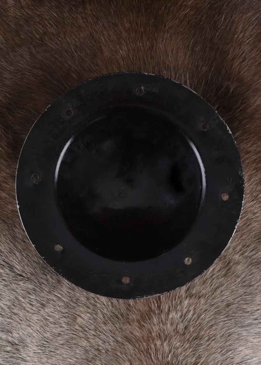 Schildbuckel mit Nieten, 21,5 cm