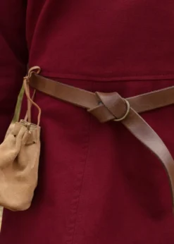 Schlichtes Mittelalterkleid Afra aus Canvas, weinrot
