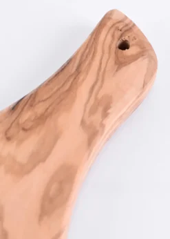 Schneidebrett aus Olivenholz mit Griff, ca. 40 x 18 cm