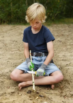 Schnitzel DU, Schnitzmesser für Kinder ab 10 Jahre, gelb