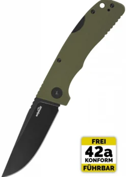 Schnitzel KVAR, Outdoor Taschenmesser, grün, schwarz