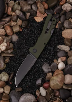 Schnitzel KVAR, Outdoor Taschenmesser, grün, schwarz