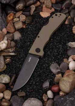 Schnitzel KVAR, Outdoor Taschenmesser, sand, schwarz