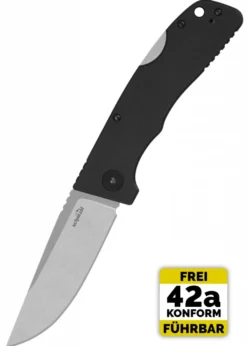 Schnitzel KVAR, Outdoor Taschenmesser schwarz, stonewashed