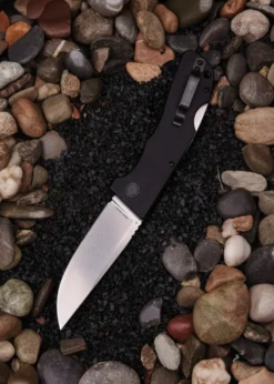 Schnitzel KVAR, Outdoor Taschenmesser schwarz, stonewashed