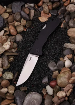 Schnitzel KVAR, Outdoor Taschenmesser schwarz, stonewashed