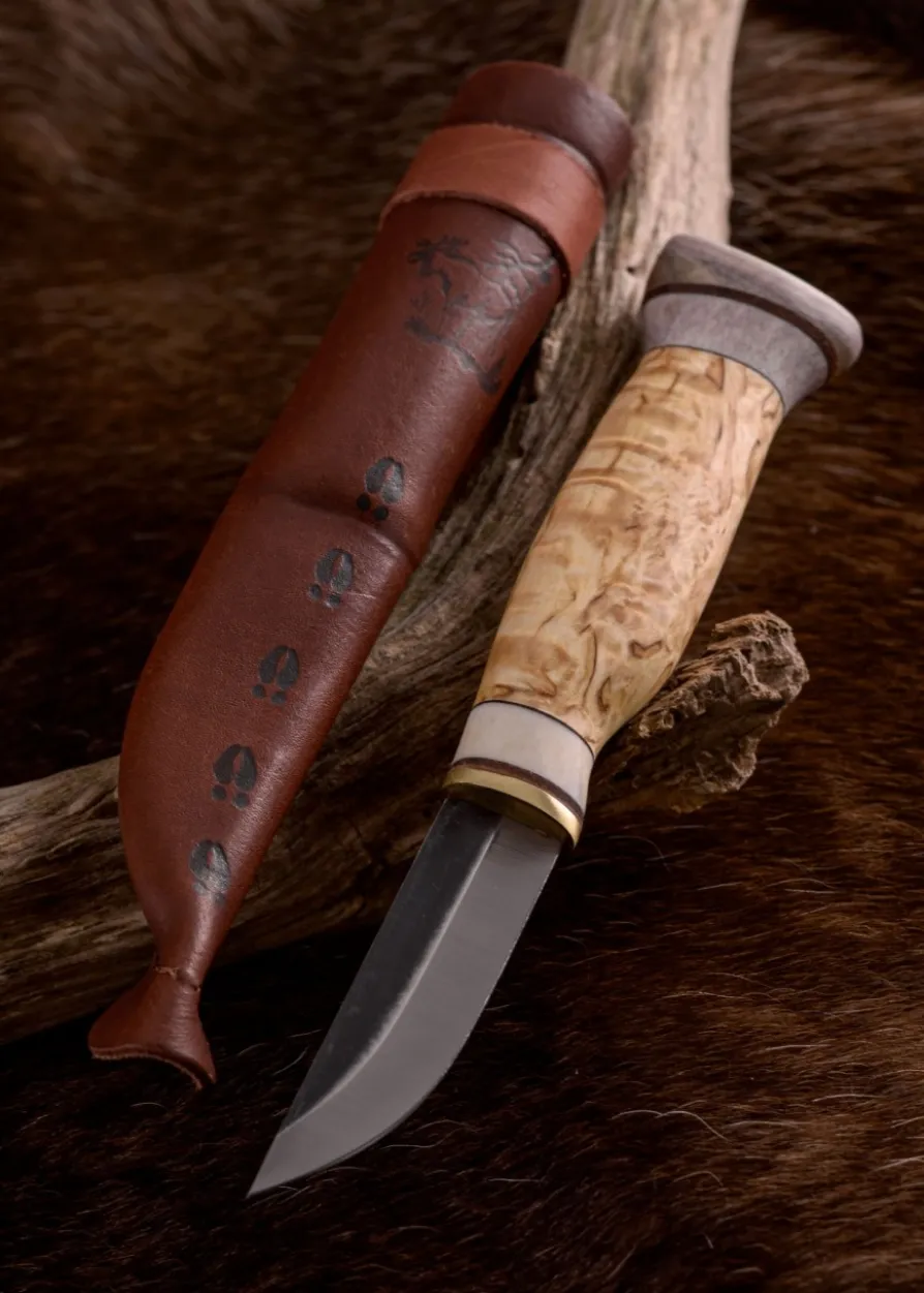 Schnitzmesser mit Griff aus Maserbirke, Wood Jewel