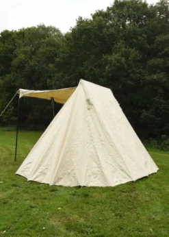 Sächsisches Händlerzelt, 4 x 6 m, 425 gsm, naturfarben