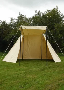 Sächsisches Händlerzelt, 4 x 6 m, 425 gsm, naturfarben