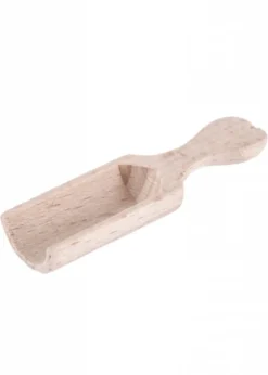 Schäufelchen aus Buchenholz, flacher Griff, ca. 6 x 1,8 cm