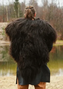Schulterfell, Fellumhang Berserker Schwarz