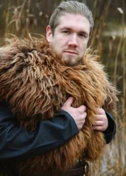 Schulterfell, Fellumhang Berserker Braun