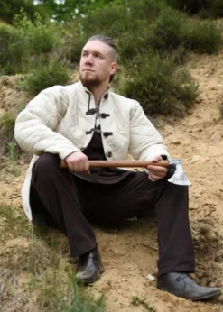 Schwerer Gambeson mit Schnallen, natur