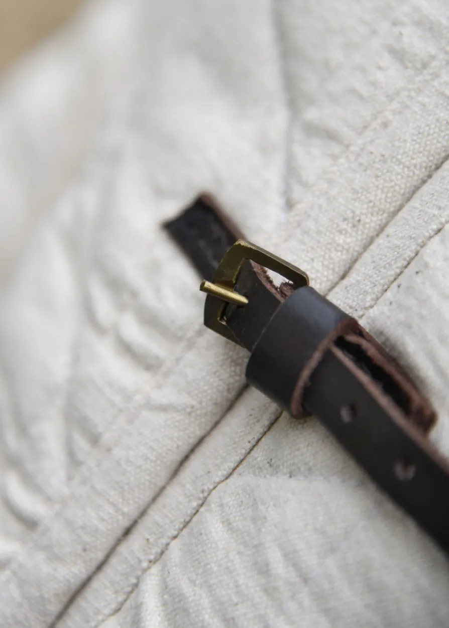 Schwerer Gambeson mit Schnallen, natur